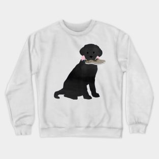 Boat Shoe Preppy Dog - Black Lab Crewneck Sweatshirt